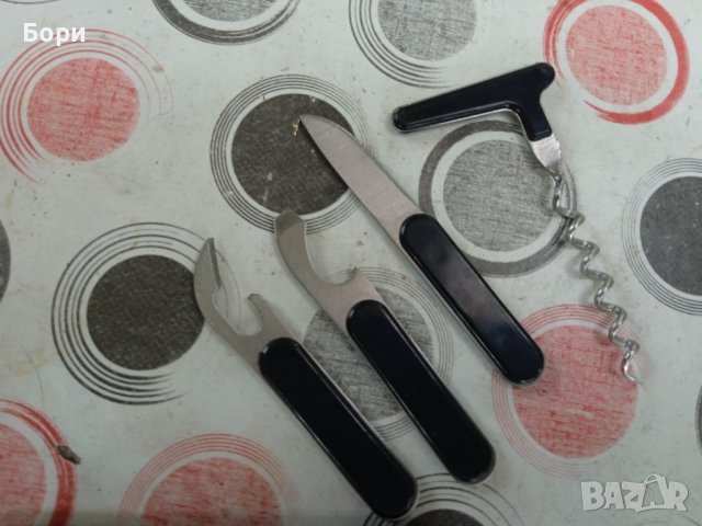 Мини к-т тирбушон,нож/2 оварачки, снимка 4 - Други ценни предмети - 38197115