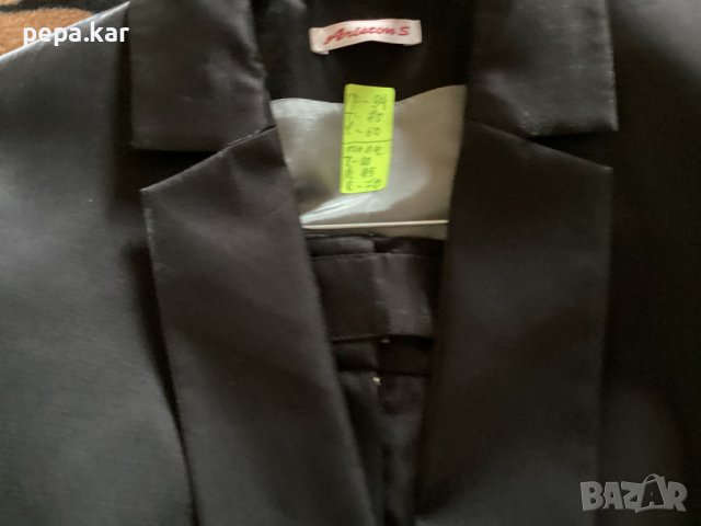 Елегантно черно сако Аристон 42размер, снимка 4 - Костюми - 38437625
