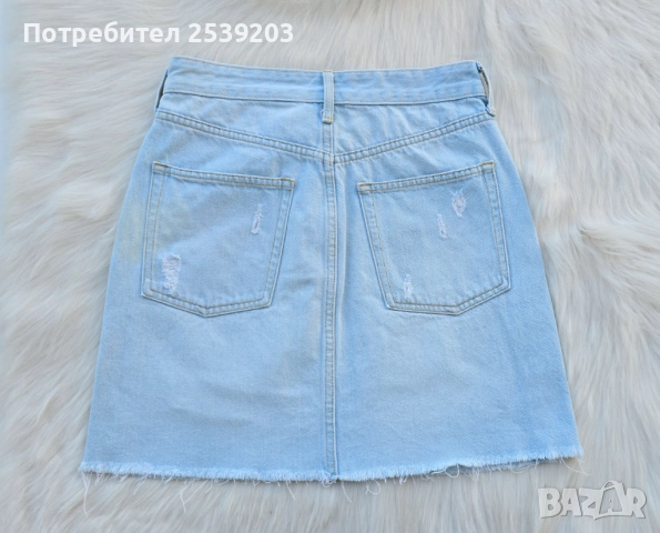Дънкова пола H&M размер XS-S, снимка 11 - Поли - 51492820
