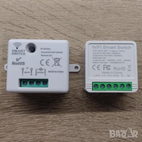 Безжичен ключ за осветление | RF433 + WiFi smart управление, снимка 5 - Други - 52308004