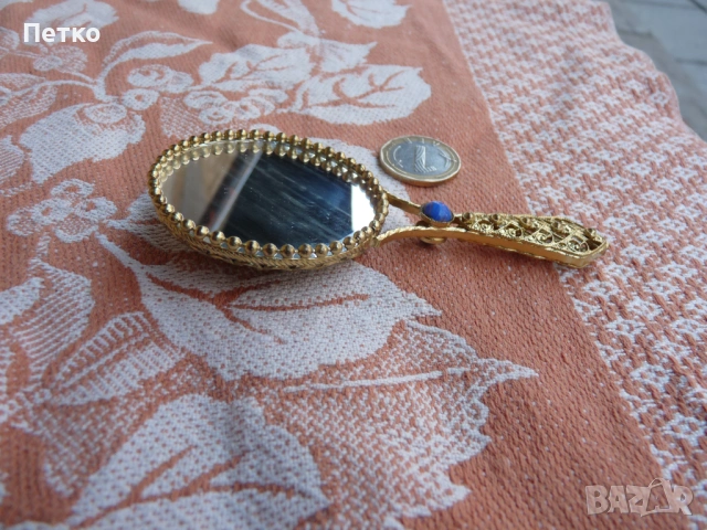 Автентично бронзово огледало  отлично, снимка 7 - Антикварни и старинни предмети - 53130037