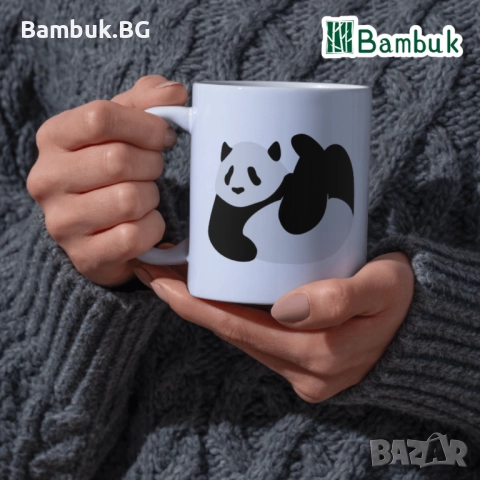 Чаша „Аз обичам панди“, снимка 4 - Чаши - 52576707