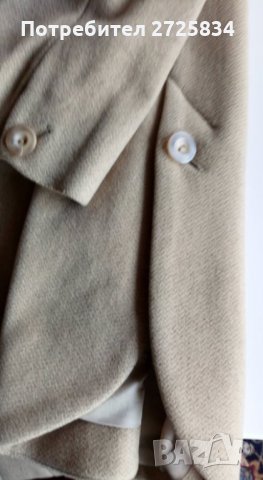 Палто, беж, вълна и кашмир, М, снимка 12 - Палта, манта - 31029389