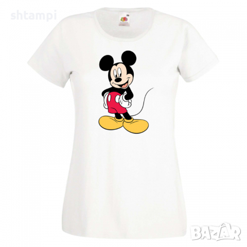 Дамска тениска Mickey Mouse 8 .Подарък,Изненада,, снимка 1 - Тениски - 36526612