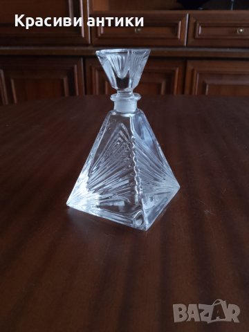 Кристални, красиво, старо кристално шише за парфюм, снимка 1