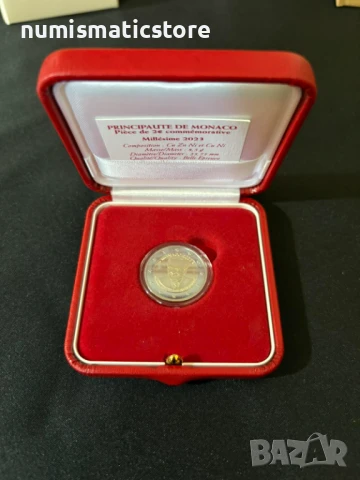 Монако 2023 – 2 евро - 100 години от рождението на Принц Рение III (1923-2005) PROOF, снимка 4 - Нумизматика и бонистика - 50867309