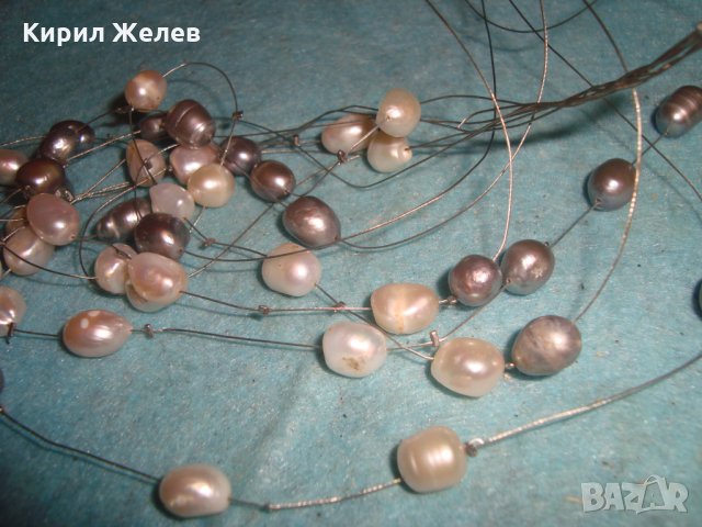 АРТ КОЛИЕ 100% ЕСТЕСТВЕНИ БЕЛИ и ЧЕРНИ ПЕРЛИ и 2 БИЖУТА - БОНУС 27118, снимка 16 - Колиета, медальони, синджири - 35078602