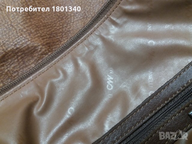 ПРОМО !! Marianelli естествена кожа- Италия, чанта с 3 прегради , снимка 5 - Чанти - 30432139