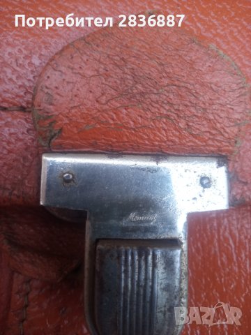 Стара оранжева кожена офис чанта, снимка 12 - Чанти - 36699244