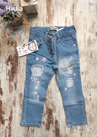 Модерни дънки за момичета, снимка 2 - Детски панталони и дънки - 30573890