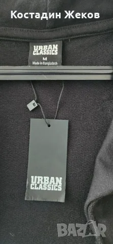  Нова със етикет. Aсиметрична оригинална жилетка с качулка на марката Urban Classics,, снимка 7 - Жилетки - 56142773