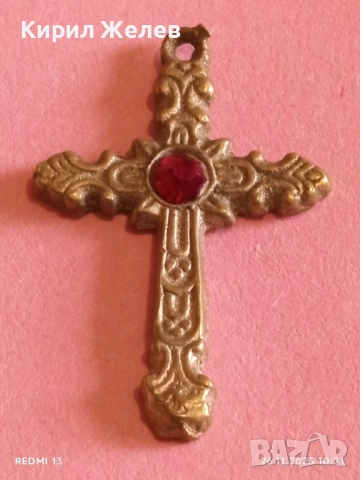 КРАСИВО ОРНАМЕНТИРАН КРЪСТ с КАМЪК РУБИН МНОГО КРАСИВ МОДЕН АКСЕСОАР 26304, снимка 8 - Други - 52545471