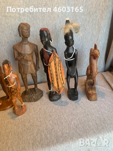 голям лот от дървени фигури статуетки, снимка 8 - Антикварни и старинни предмети - 52188045