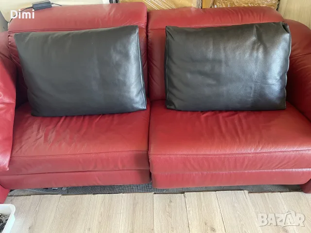 2-възглавници от Естествена кожа, снимка 2 - Дивани и мека мебел - 56154361