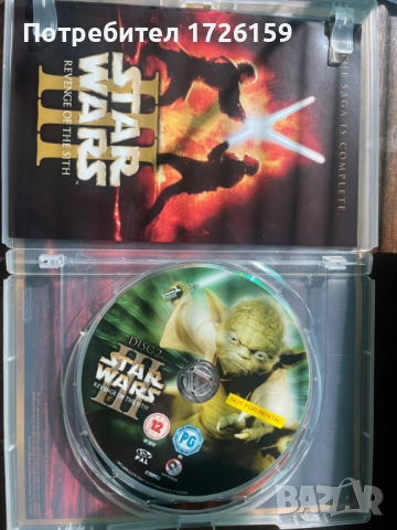 ДВД Star Wars III отмъщението на ситите, снимка 4 - DVD филми - 52116243