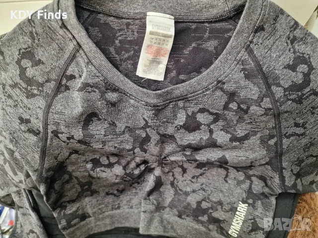 Gymshark Camo късо горно м/л, снимка 11 - Спортни екипи - 56288496