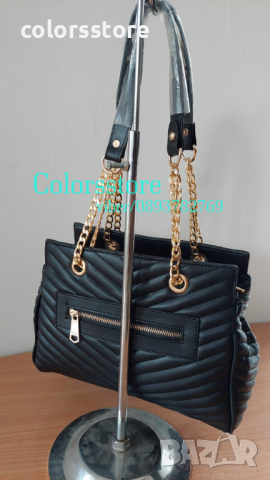 Луксозна Черна чанта Victoria Secret кодSG104, снимка 2 - Чанти - 40276423