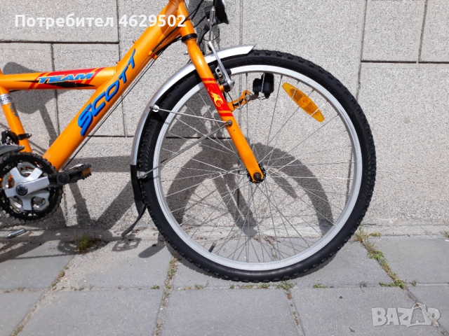 Продавам 24" велосипед Scott Team. Всичко работи, в отлично техническо състояние и външен вид, снимка 4 - Велосипеди - 52249512