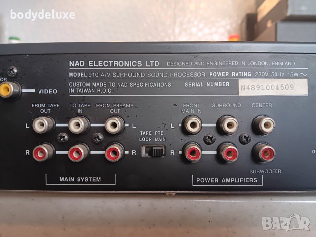 NAD 910 аудио/видео съраунд процесор, снимка 6 - Ресийвъри, усилватели, смесителни пултове - 39718585