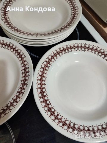 Български порцеланови чинии , снимка 4 - Чинии - 52692060