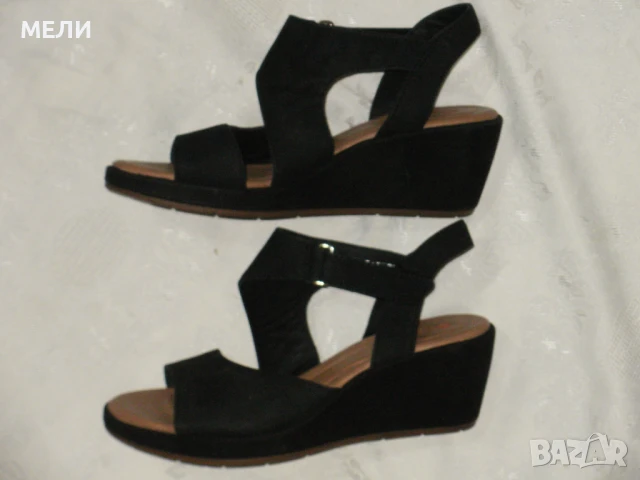 CLARKS нови естествен набук 37и1/2, снимка 4 - Сандали - 51013701