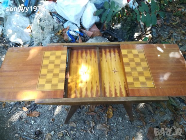 НЕВИЖДАНА СТАРА МАСА ЗА ШАХ АНТИК-FULL HD, снимка 3 - Колекции - 30178964