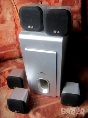 Субуфер и колонки 370W (120 + 5х50), LG LHS-T6340W, 5.1 комплект колони, домашно кино, буфер, снимка 1 - Тонколони - 31577416