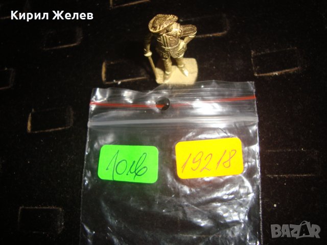 МУСКЕТАР СТАРО БРОНЗОВО ВОЙНИЧЕ КИНДЕР РЯДКО 19218, снимка 4 - Колекции - 31358824