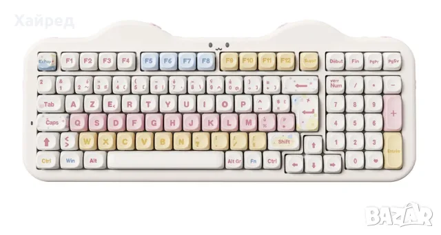Нова механична клавиатура YUNZII C98 Cake Meow Beige – 99 клавиша, RGB, Wireless, Hot-Swap