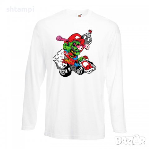 Мъжка тениска Mario Cart Zombie 3 Игра,Изненада,Подарък,Празник,Повод, снимка 4 - Тениски - 37236088