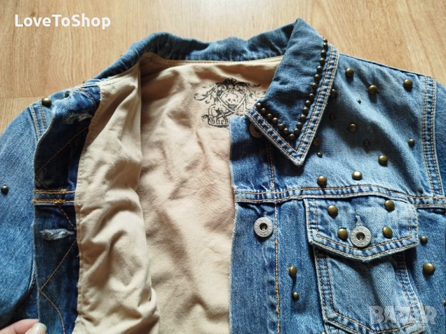 GUESS JEANS дънково яке деним S размер, снимка 3 - Якета - 52168051