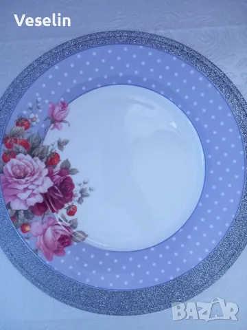 Чинии за торта- костен порцелан Lancaster , снимка 2 - Чинии - 48002211