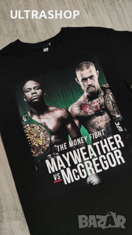 Мъжка тениска М размер Floyd Mayweather vs Conor McGregor, снимка 4 - Тениски - 40811340