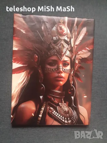 Нова картина платно на дървена рамка с Индианско момиче, снимка 2 - Картини - 48463813