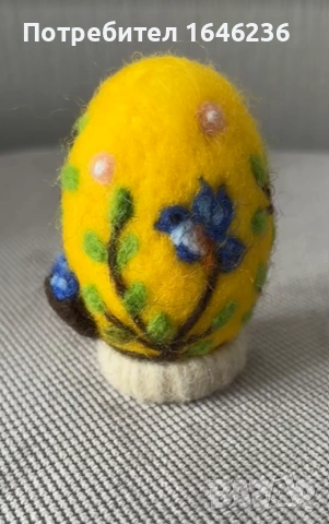 Великденски яйца, ръчно изработени с техниката иглонабиване, снимка 8 - Декорация за дома - 54008508