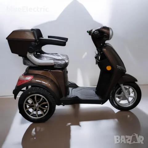 Електрическа Триколка blueElectric BM1-LUX 2000W | 60V | 24Ah | BROWN, снимка 2 - Мотоциклети и мототехника - 49745665
