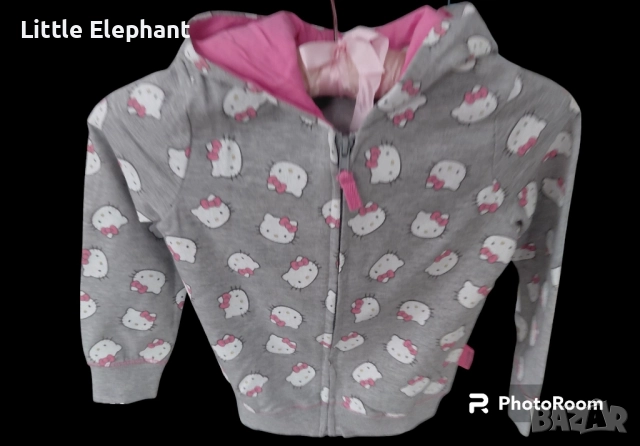 Суитчер за 5-6 год мом "Sanrion,Hello Kitty" с качулка,Англия/нов