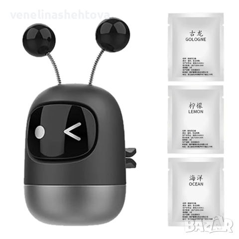 Супер забавен ароматизатор за кола АВТОМОБИЛ РОБОТ с 3 пълнителя, снимка 5 - Аксесоари и консумативи - 44550000