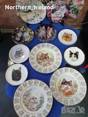 Колекционерски чинии за стена с котки , снимка 1 - Декорация за дома - 39749553