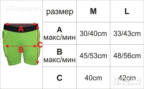 Шорти със странични протектори от ЕВА предназначени за сноуборд, ски, колоездене и други екстремни с, снимка 3 - Зимни спортове - 31542612