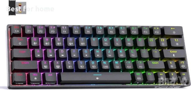 TMKB T63 механична клавиатура с Blue Switch, Bluetooth / 2.4G, снимка 13 - Клавиатури и мишки - 47819194