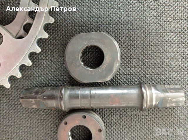 Ретро шосейни курбели OFMEGA+средно движение 36*24, снимка 6 - Части за велосипеди - 30943029