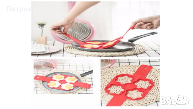 Форма за палачинки/омлети - цветя, снимка 5 - Форми - 44533340