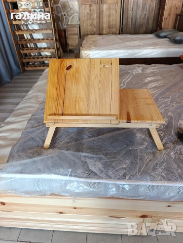 Дървена масичка за легло с регулируе плот с 5 степени, снимка 8 - Други - 54351085