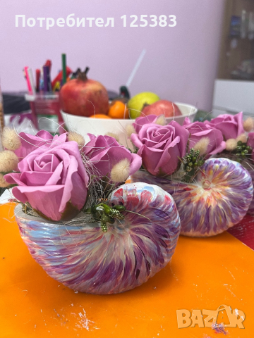 Кашпи със сапунени ароматни рози, снимка 9 - Подаръци за жени - 44308109