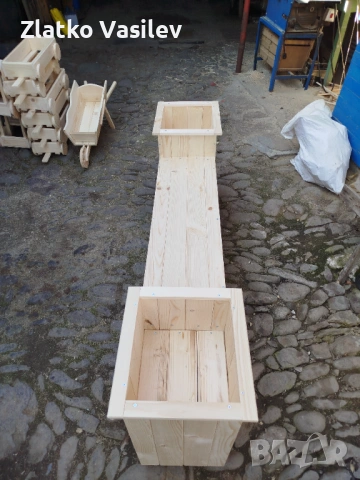 Пейката с две кашпи. , снимка 4 - Декорация за дома - 53926937