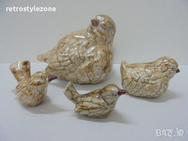 № 8558 Колекционерски комплект стари порцеланови фигурки – птици (1978 г.) 