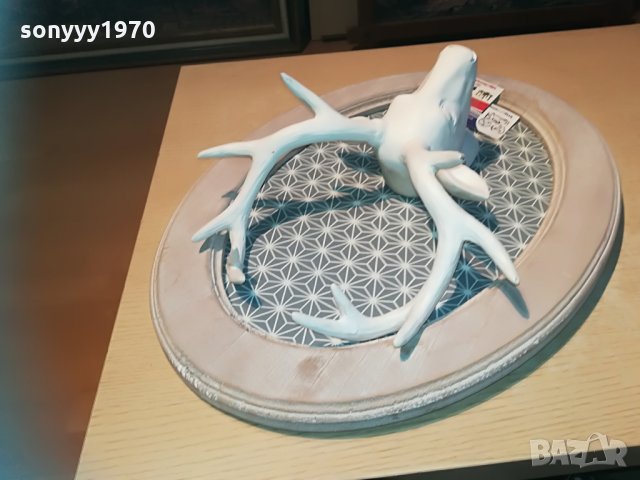 елен с рога в рамка-made in france-55х40х15см, снимка 13 - Колекции - 29842405