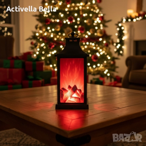 LED декоративен фенер с ефект на жив пламък, снимка 4 - Декорация за дома - 52590448
