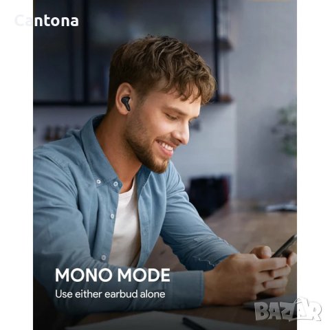  AUKEY EP-T25 TWS слушалки с докинг, Bluetooth 5.0, USB-C, 25 часа възпроизвеждане , снимка 5 - Безжични слушалки - 40339533